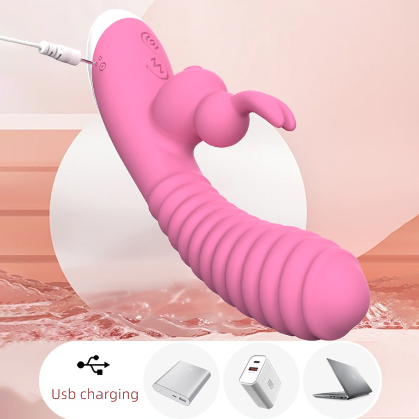 Gimme Sex Secret Thrusting Rabbit Vibrator GIMMESEX
