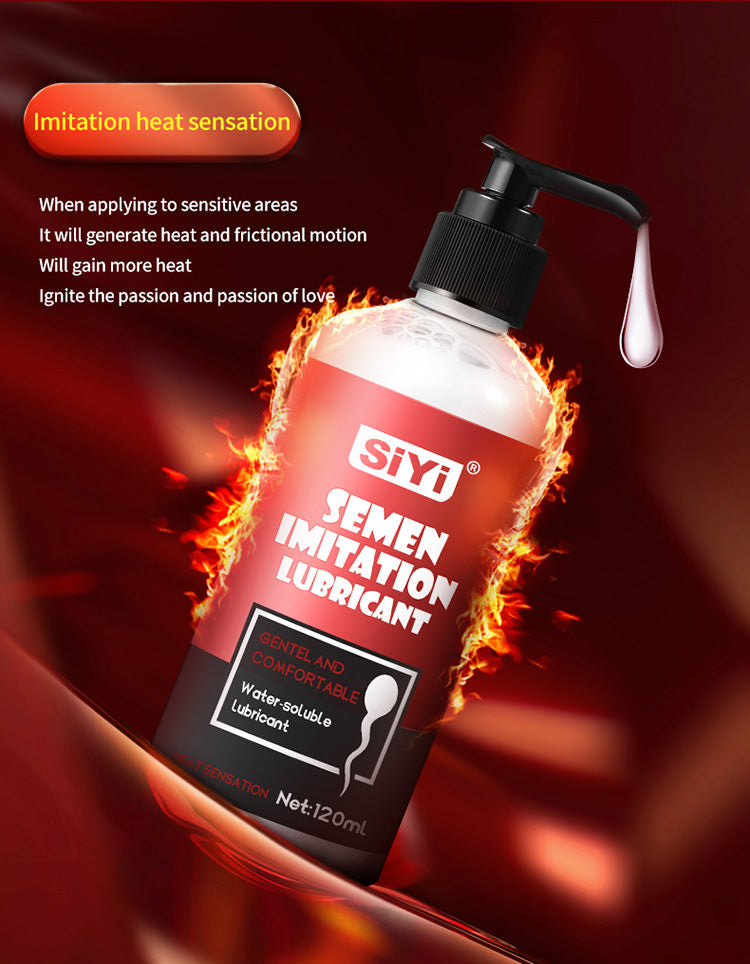 Super smooth ice-hot simulated semen lubricant GIMMESEX