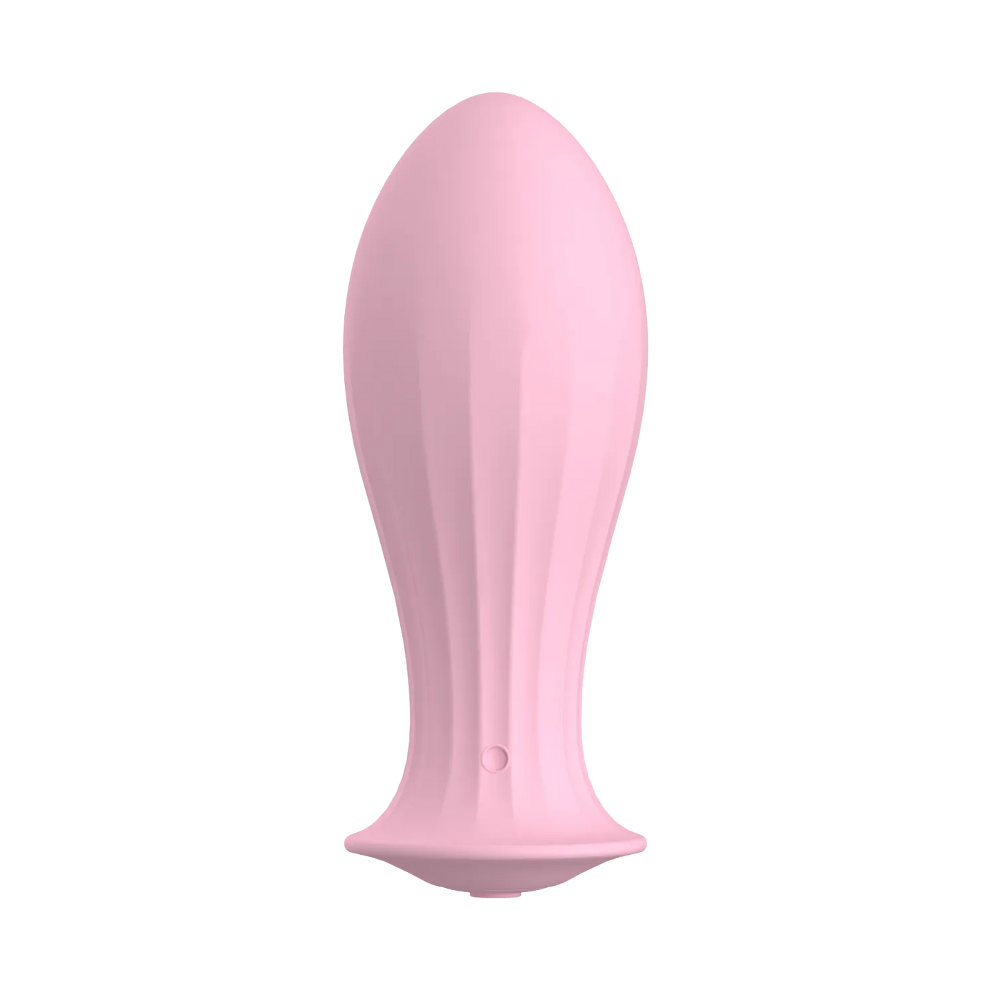 Pink Round head texture Vibrating Butt Plug with Soft Stable Silicone