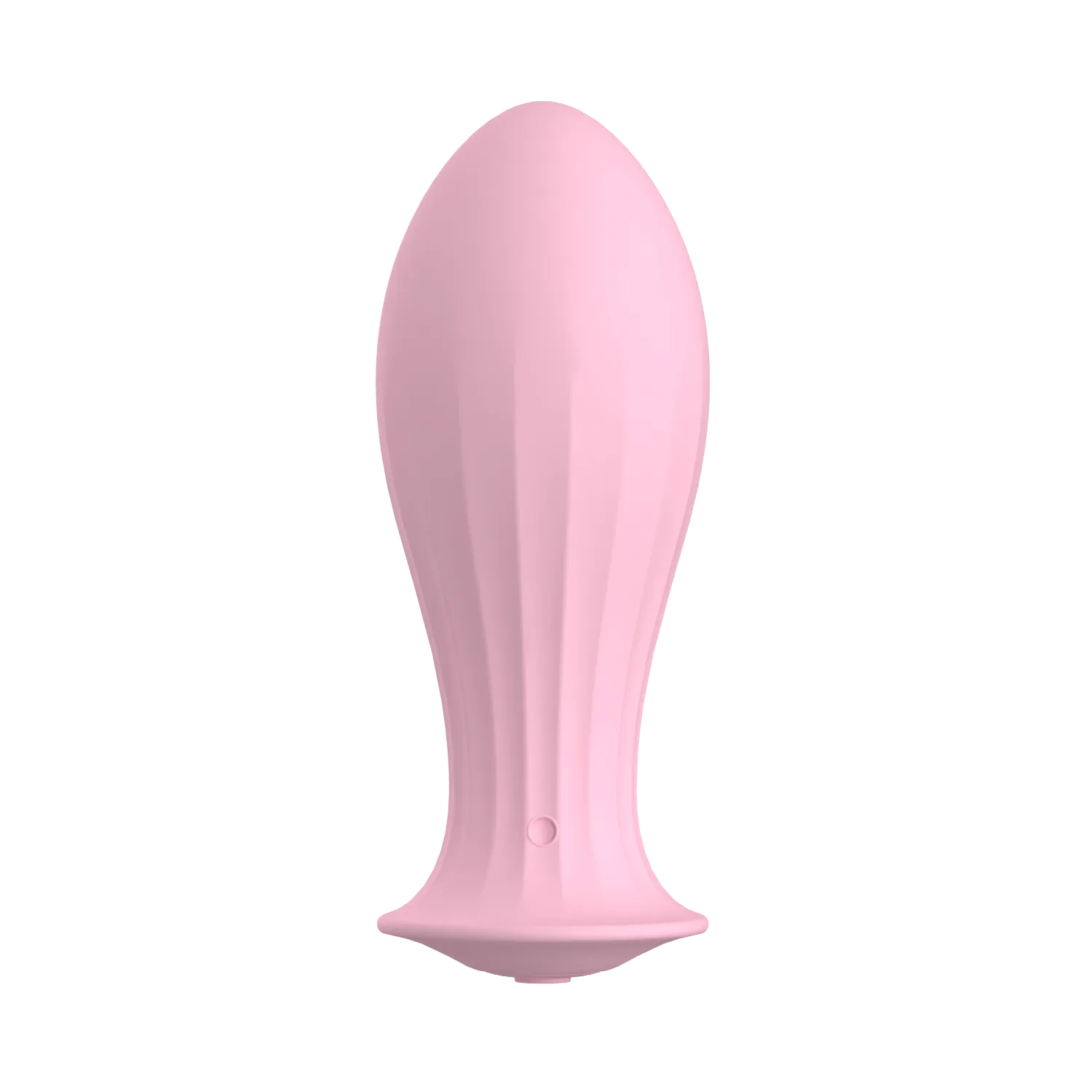 Pink Round head texture Vibrating Butt Plug with Soft Stable Silicone