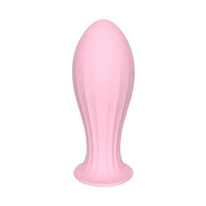 Pink Round head texture Vibrating Butt Plug with 10 vibration modes