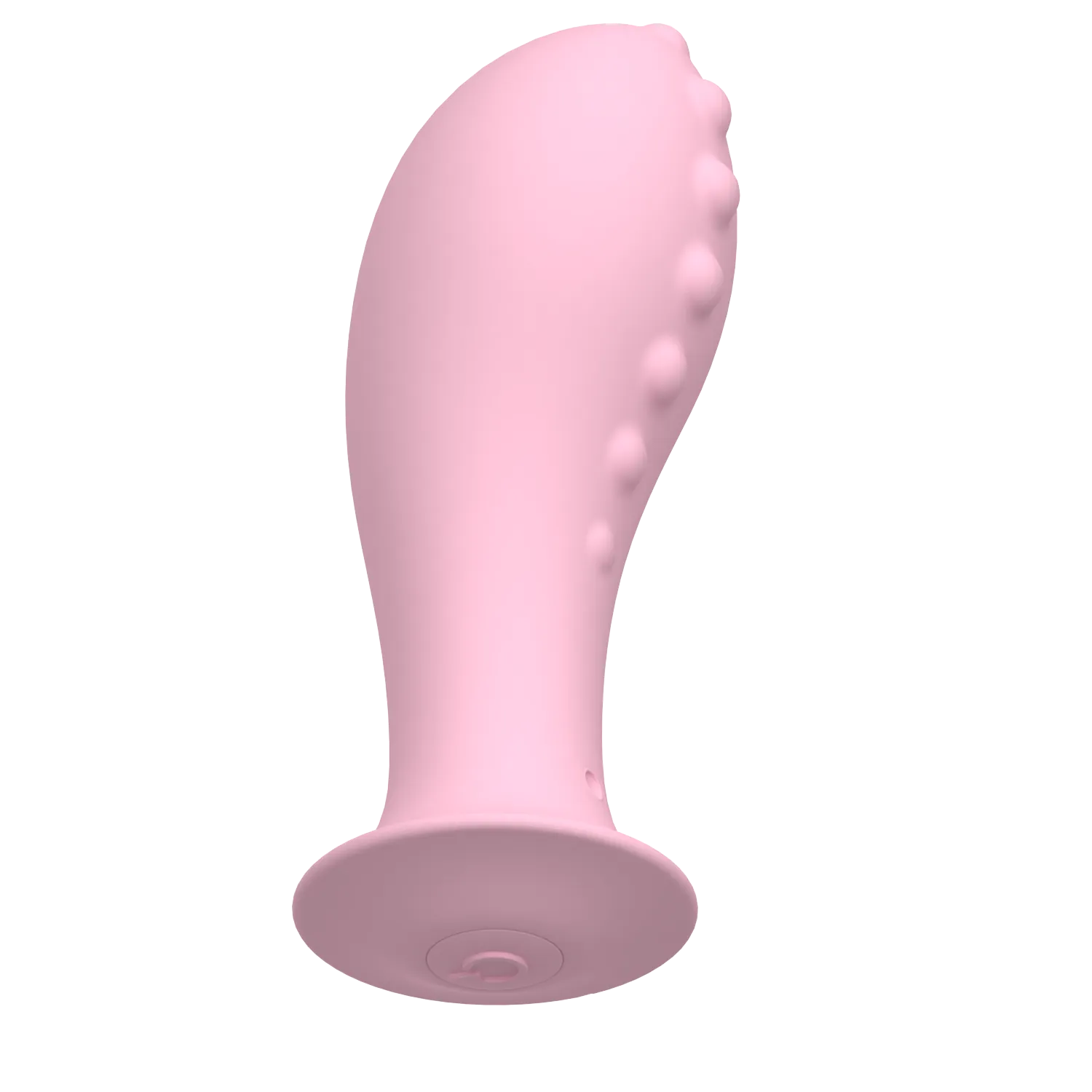 Bottom base of pink silicone anal trainer plug