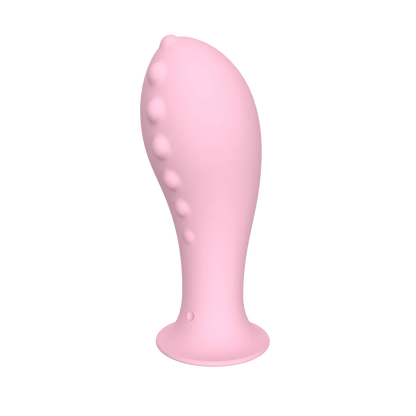 Soft silicone texture of Gimme Sex pink anal trainer plug