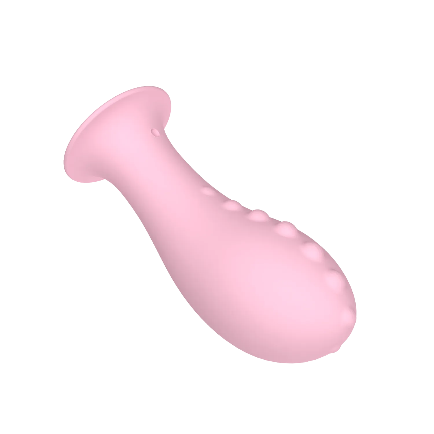 Top view of pink silicone anal plug trainer from Gimme Sex