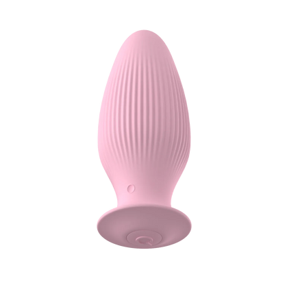 Bottom base of pink texture butt plug