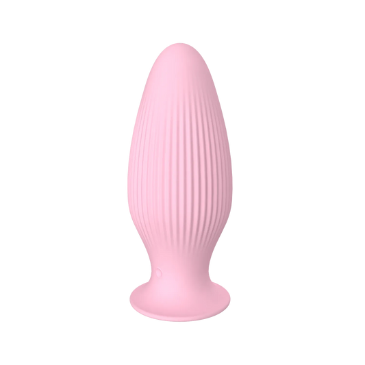 Main display image of pink texture butt plug