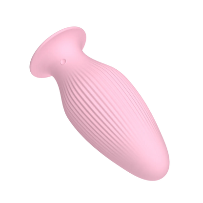 pink texture butt plug top view